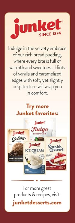 Junket Cinnamon Bread Pudding Mix, 5 oz, Makes 6 Servings