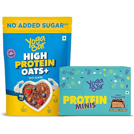 Yogabar 20g Protein Oats Plus Choco Almond with Choco Peanut