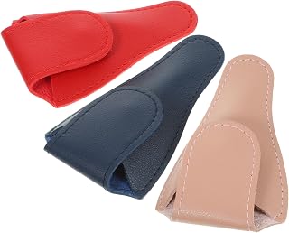 jojofuny 3pcs Nail Scissor Cuticle Scissor Bag Manicure Grooming Tool Storage for Scissors Buckle Design Cover for Pedicure Spa Products