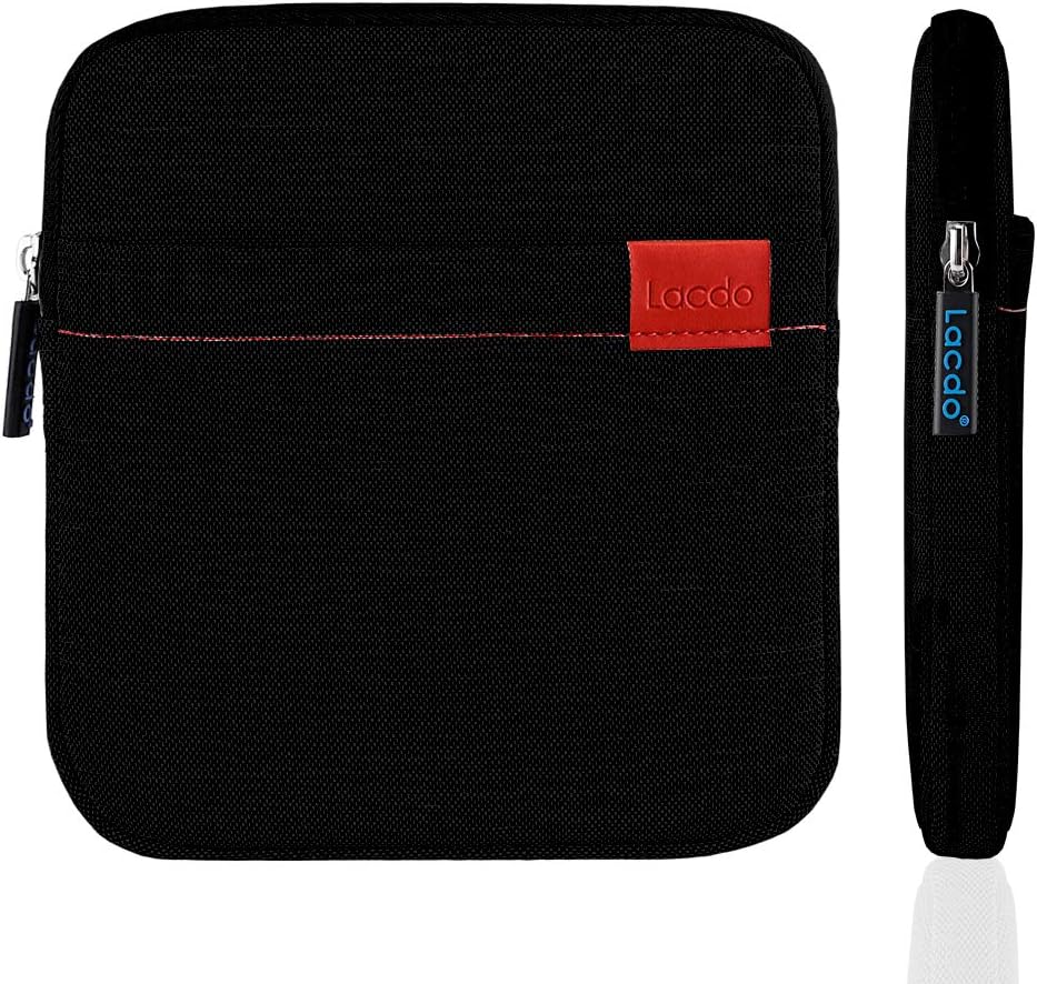 Lacdo Waterproof External USB CD DVD Writer Blu-Ray Protective Storage Carrying Case Bag Compatible Apple MD564ZM/A SuperDrive,Magic Trackpad, Samsung/LG/Dell/ASUS/External DVD Drives, Black