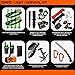 72 Hour Survival Kit - 291 Pieces Survival Gear and Supplies - 45L Go Bag Emergency Backpack, First Aid, Water Filter, Tools, Tent, Camping Essentials, Emergency Preparedness - The Alpha, Khaki L