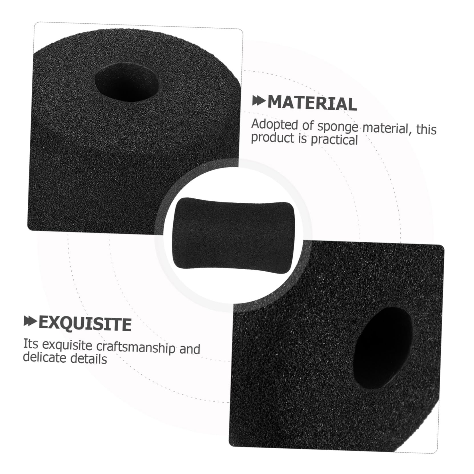 Coussinets De Pied en Mousse Lot De 2 75 Mm x 135 Mm pour Machine D'entraînement Abdominal