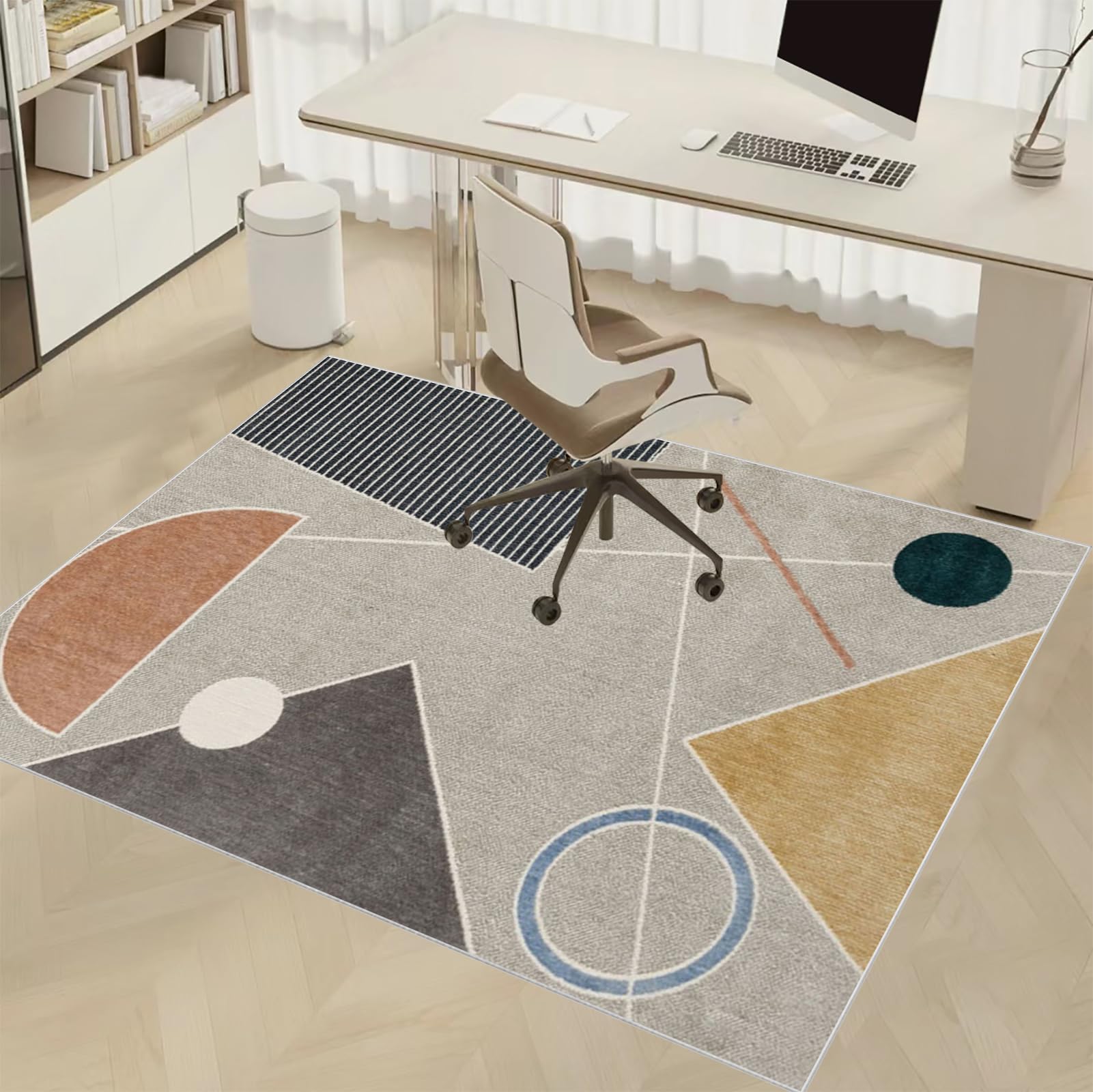 Tappetino Sedia per Pavimenti Duri, Tappeto Salvapavimento in Multiuso, Tappeto Gaming Pavimento, Tappetino per Sedia da Scrivania Antiscivolo, Tappetino Protettivo per Pavimento 180 x 200 cm