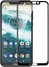 COVER CAPITAL Tempered Glass Screen Protector Guard For Motorola Moto One Power (Black)