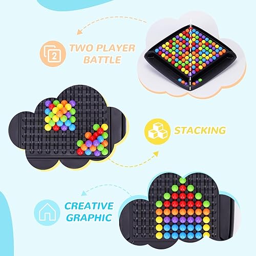 Miniatura 3 de Tablero de ajedrez intelectual de 168 piezas, divertido juego de estrategia de mármol familiar, juego de mesa de ajedrez intelectual para adultos,