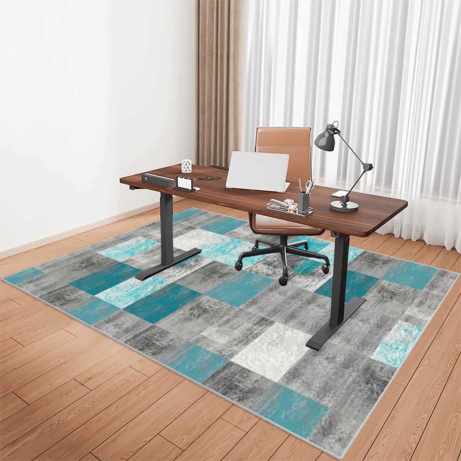 Desk Chair Mat for Low Pile Carpet, Gaming Office Computer Chair Mat for Hardwood Floors Carpet Wooden Floors Office Chair Mat for Carpet Floors, Easy Glide Carpet Protector Chair Mat 120 x 150 cm