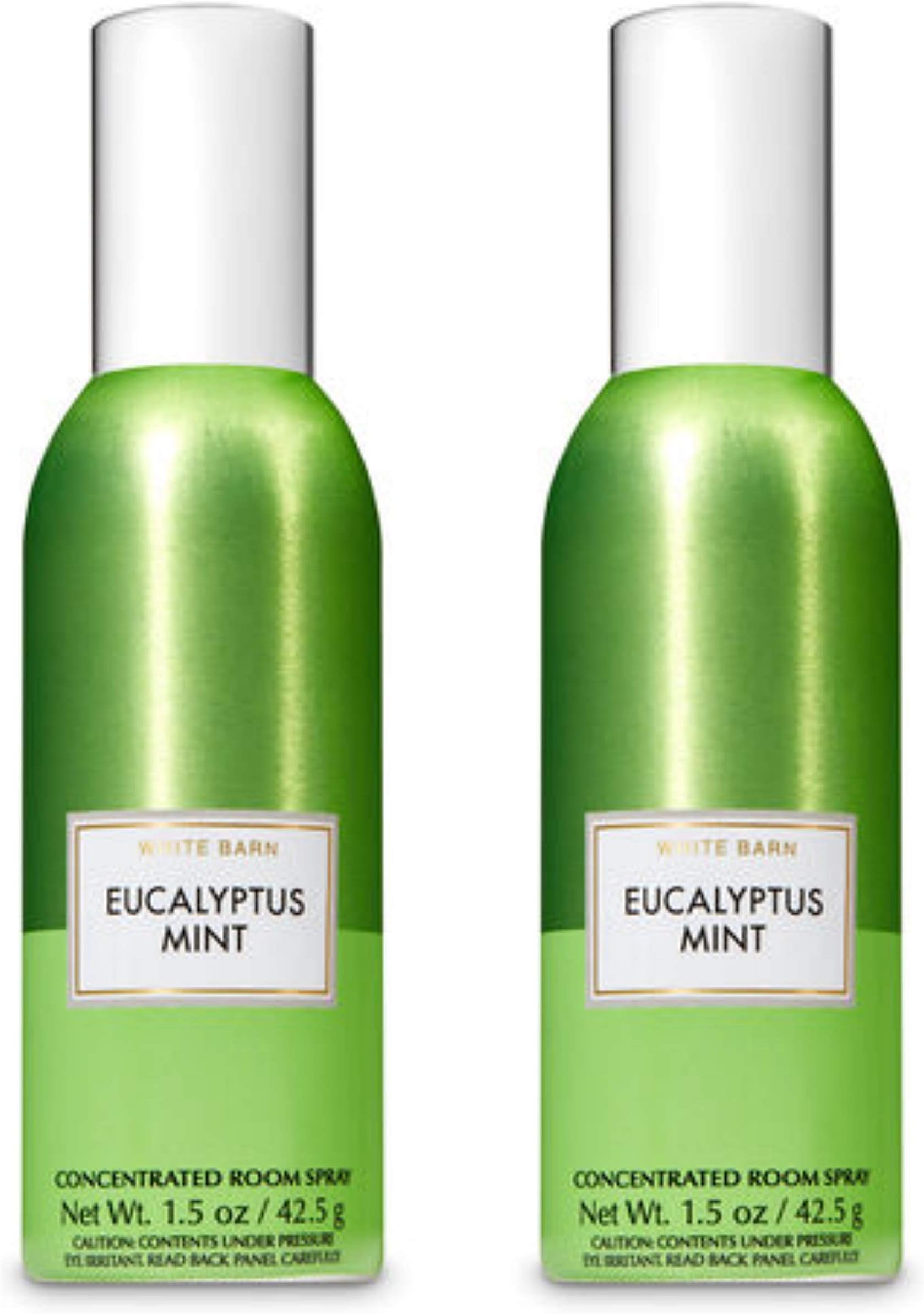 Bath and Body Works 2 Pack Eucalyptus & Mint Concentrated Room Spray. 1.5 Oz.