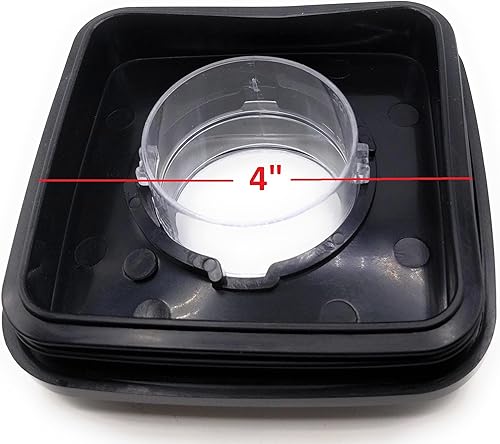 Miniatura 5 de Blendin Tapa cuadrada de repuesto para frascos, compatible con Oster & Osterizer Blender tarros de vidrio o plástico con apertura superior de 4
