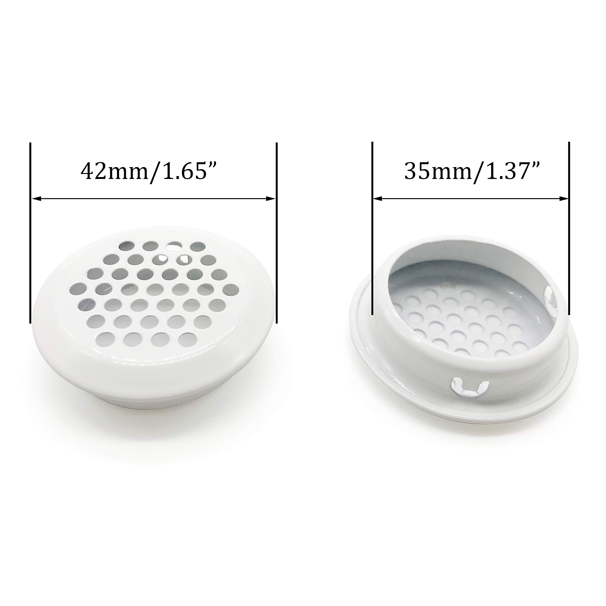 Piutouyar 20Pcs 35Mm/1.4" Air Vents Round Soffit - View #2