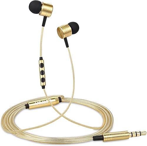 Miniatura 2 de Betron B650 Auriculares con cable Auriculares con aislamiento de ruido en el oído con micrófono y control de volumen Potente sonido impulsado por