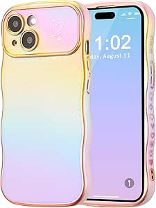 ZTOFERA For IPhone 14 Pro Case 6.1 Inch,Cute Curly Wave Frame - View #3