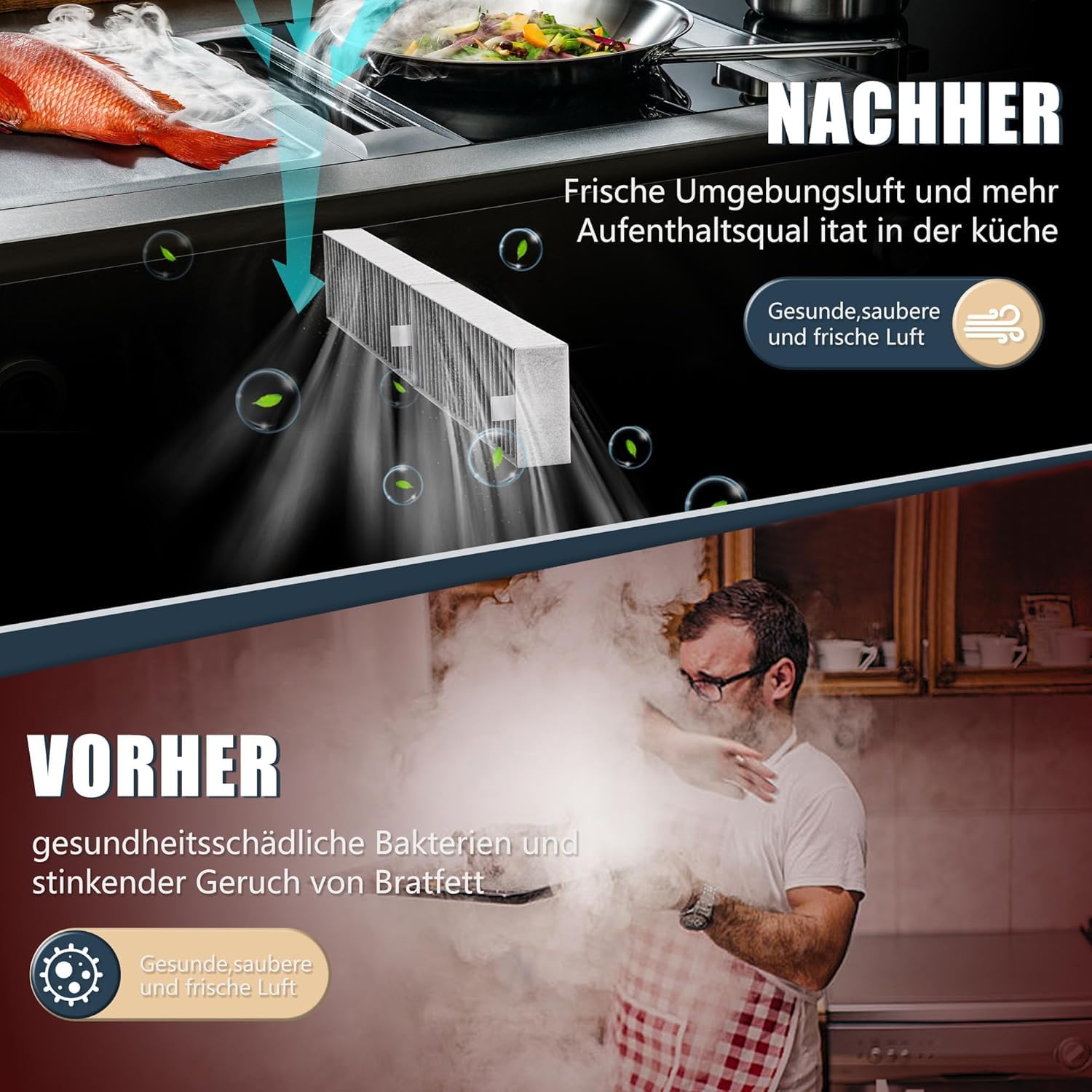 Idong 4 Pezzi Filtro a Carbone Attivo, Filtro di Ricambio Cappa Aspirante Adatto per Siemens HZ9VRCR0 Bosch HEZ9VRCR0 Neff Z821VR0 Gaggenau CA282111 Constructa CZ9VRCR0 (192 x 75 x 35 mm)