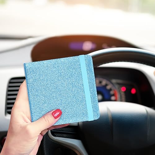 Miniatura 7 de Carpeta de cuero sintético prémium para documentos del auto, organizador para la guantera, guarda tu identificación, licencia de manejo, datos de