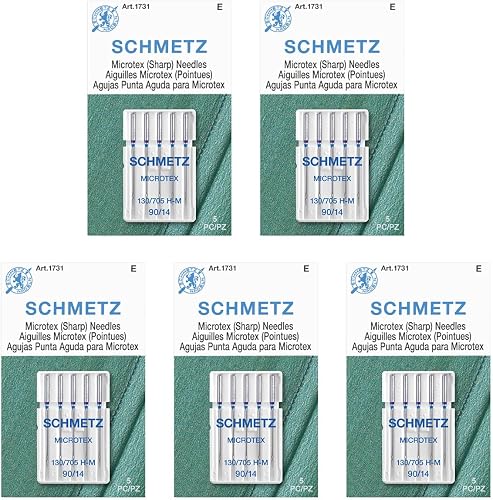 Microtex Sharp Machine Needles-Size 14/90 5/Pkg