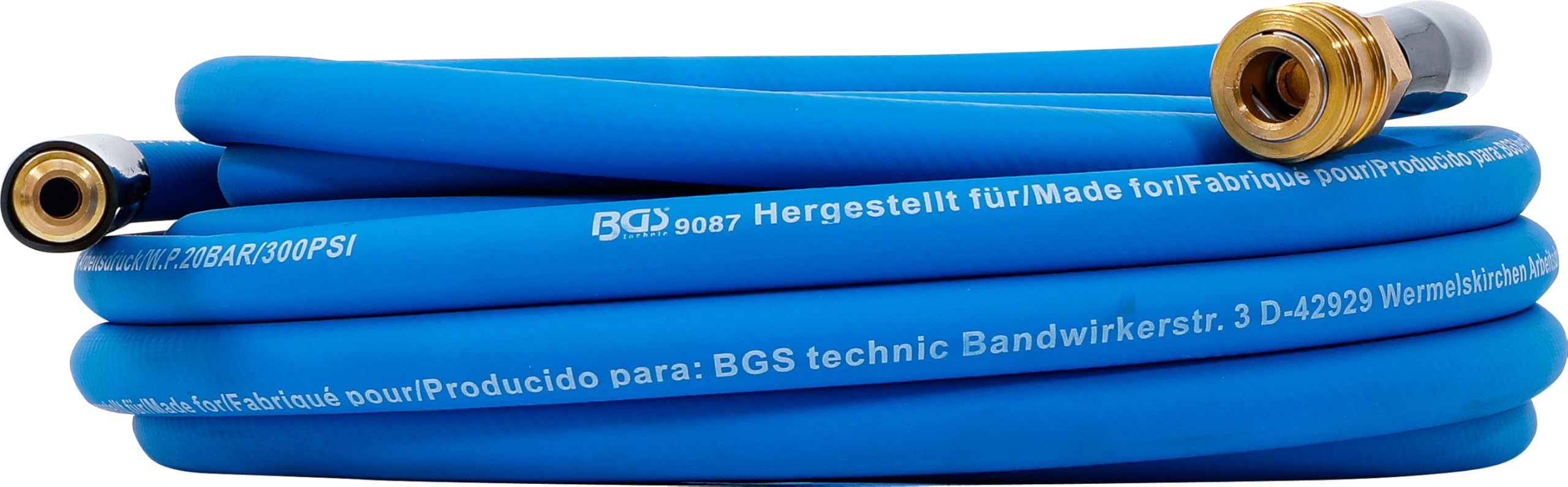 Tubo Per Aria Compressa BGS 9087 - Lunghezza 10 Metri, Per Attrezzi Pneumatici, Qualità Professionale