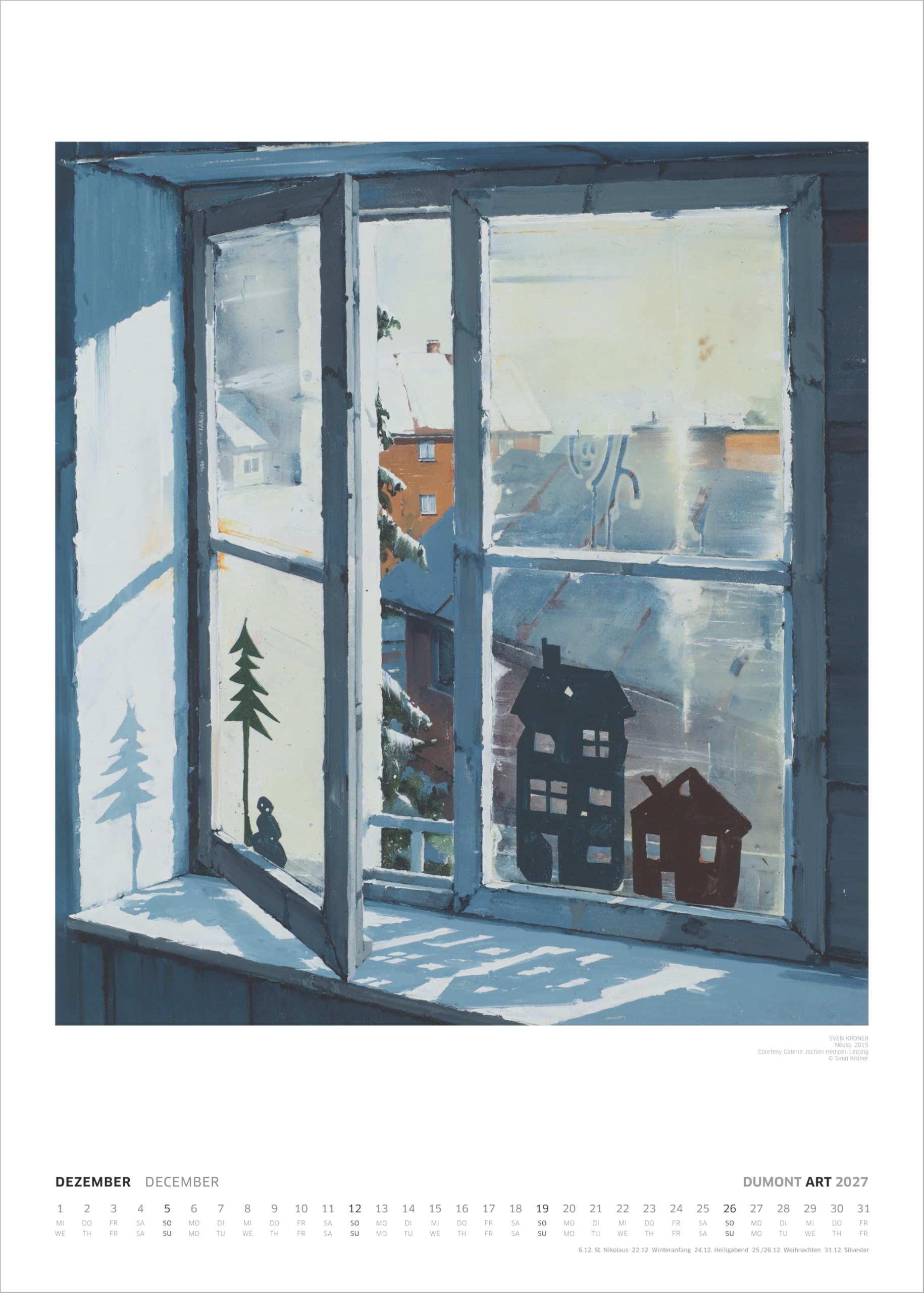 DUMONT ART Malerei heute 2027: Wandkalender 50x70 cm mit zeitgenössischer Malerei und Erläuterungen