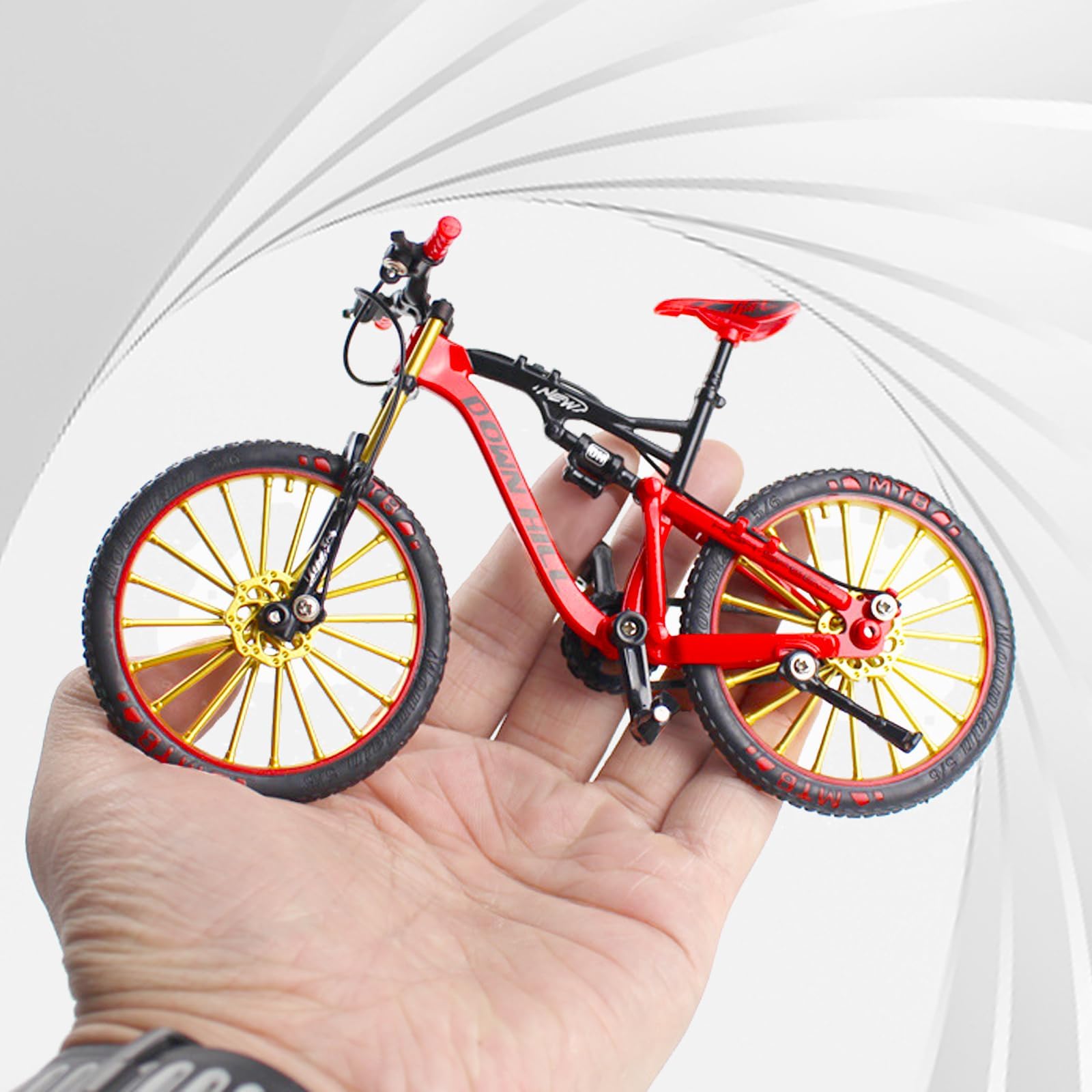 Giocattolo Mini Bici 1:10,Modellino di Bicicletta in Lega,Modello Mini Bici,Finger Mountain bike,mini bike,Della Bicicletta Della Lega Modellin Per l'insegnamento,Ufficio,Club,Casa