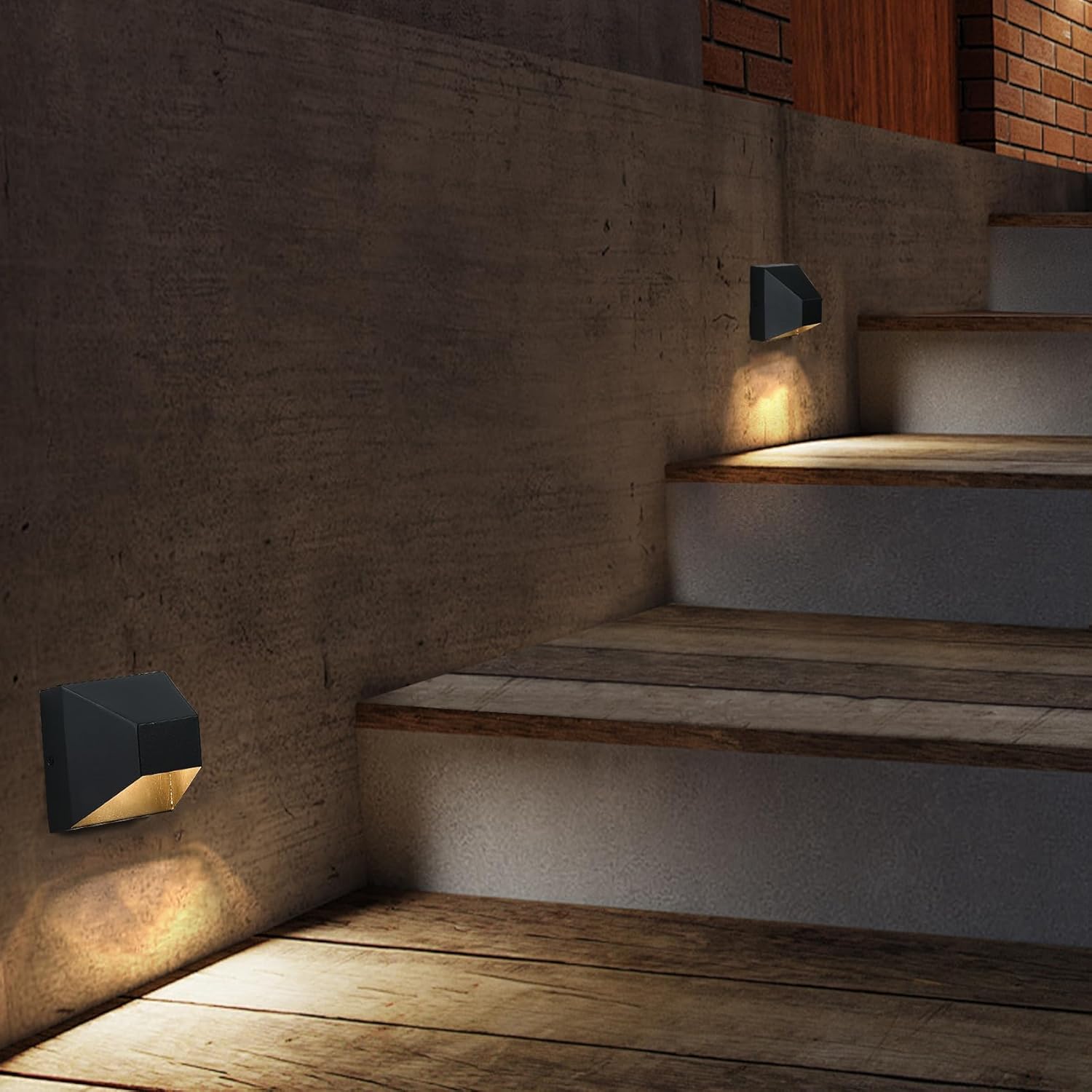 Outdoor Wall Sconce, Waterproof Outdoor Porch Light Wall Mount, Exterior Black Wall Light Fixture for Front Door, Fence, Garage, Patio