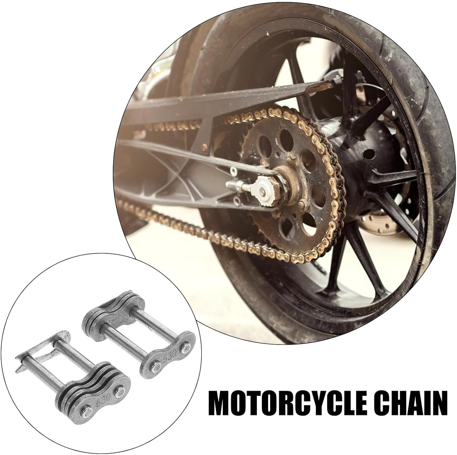 10pcs Thickened Motorcycle Transmission Chain Link Master Connector for Bike Chain Extension Joint Sturdy Coupler for Rough Road Riding