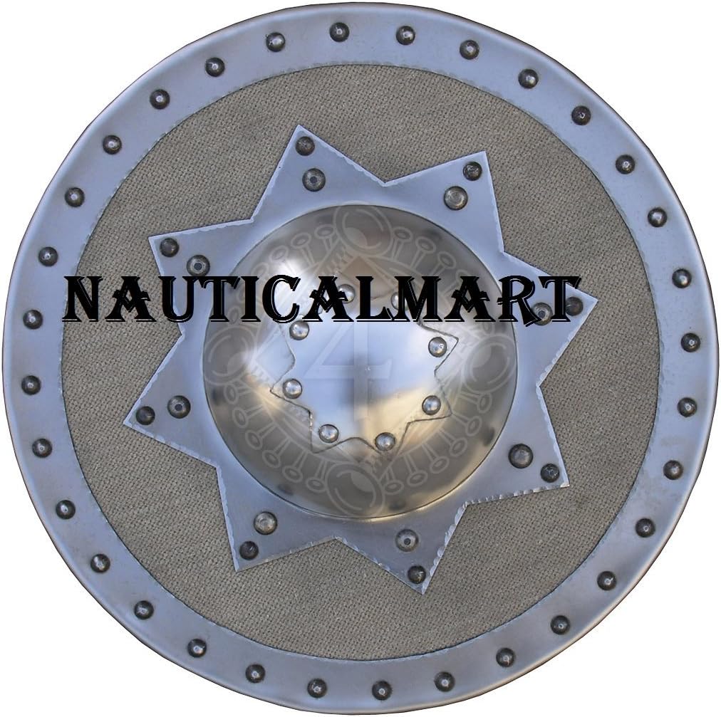 NauticalMart Functional Replica Medieval Buckler Steel Shield