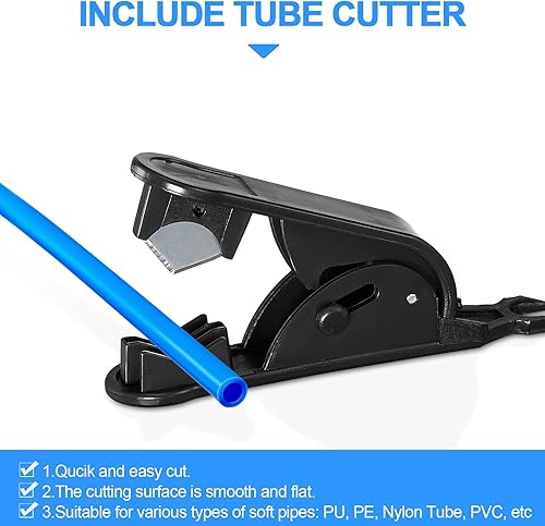 Miniatura 9 de PURENAT Tubo de agua O.D.RO de 20 pies y 14 pulgadas, tubo certificado NSF para sistema de filtro purificador de agua RO (ósmosis inversa), manguera