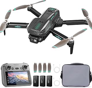 Punieayi ZY80 PRO GPS Drone with 4K Camera, 90 Min Flight, FPV 5-Inch Screen, Foldable Brushless Quadcopter for Beginners Adults