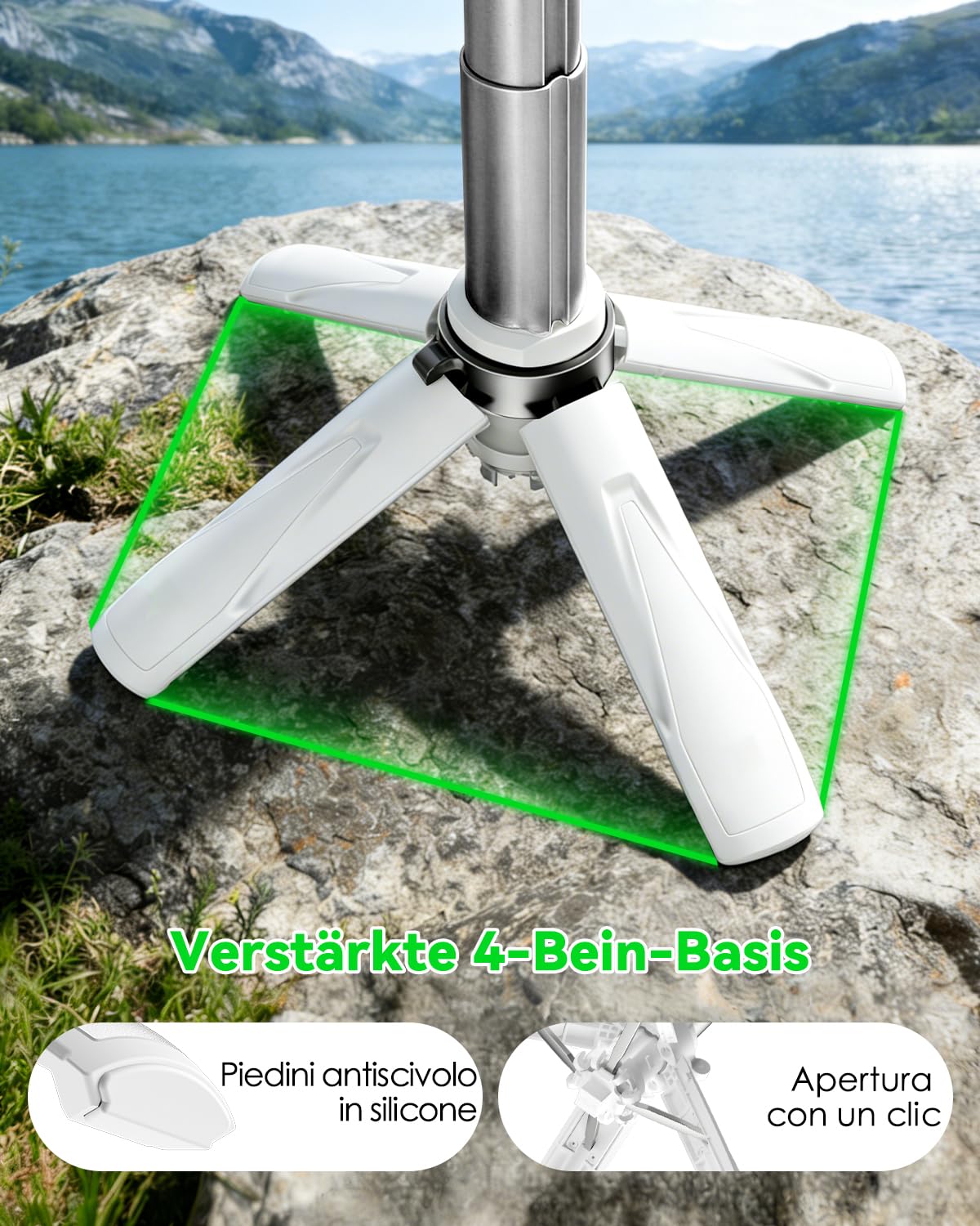 CloudValley Treppiede magnetico 4 in 1 multifunzione per selfie, mini supporto portatile tascabile per telefono con telecomando staccabile, compatibile con MagSafe, per iPhone/Android, Travel Vlog