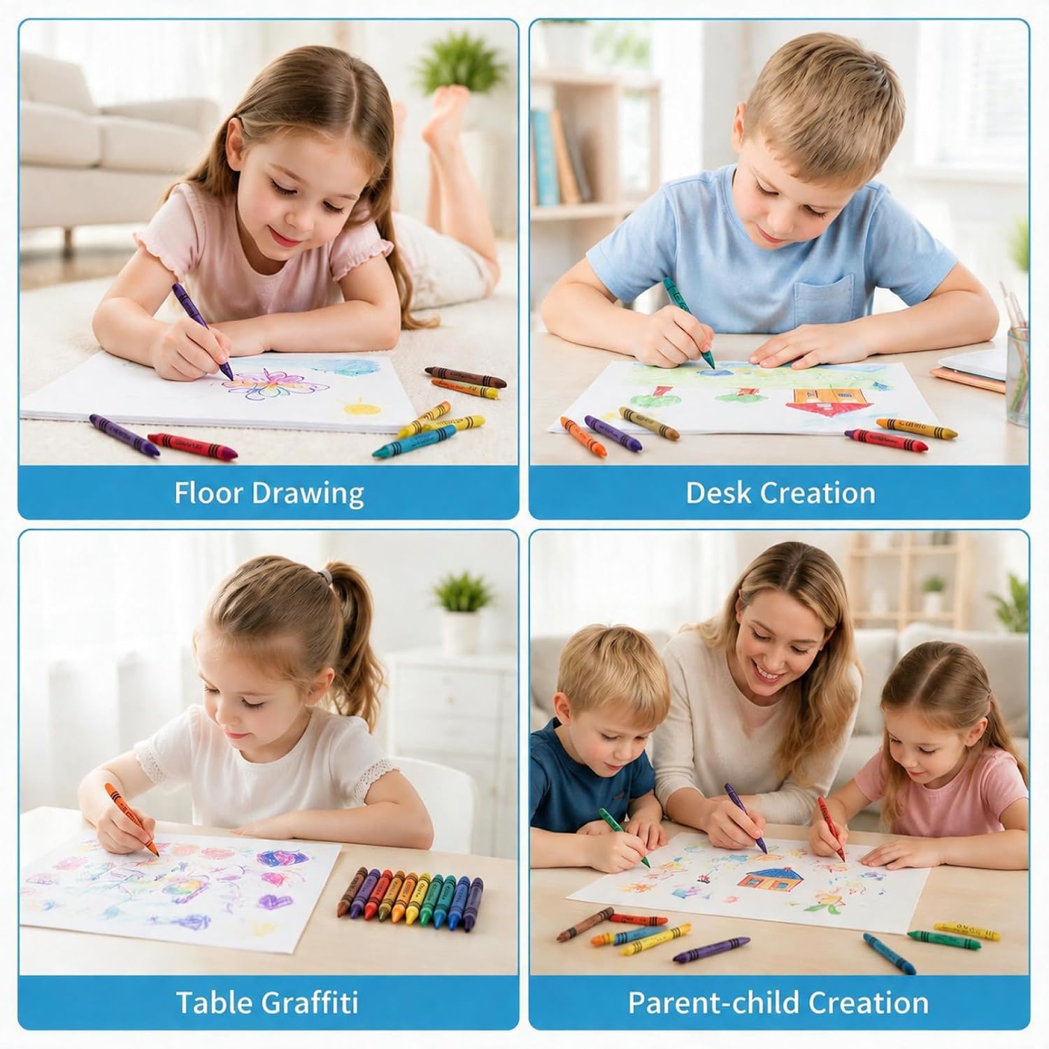 30 Boxes Bulk Crayons, 12 Colors Crayons Individual Packs