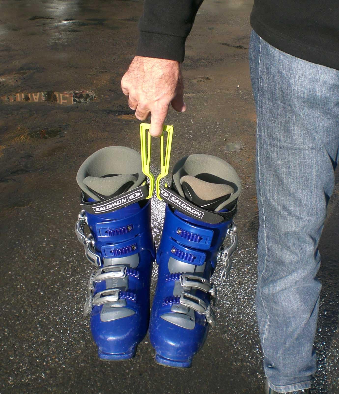 KlipSki Porte-Skis et bâtons Noir – Paire, Rapide et Simple