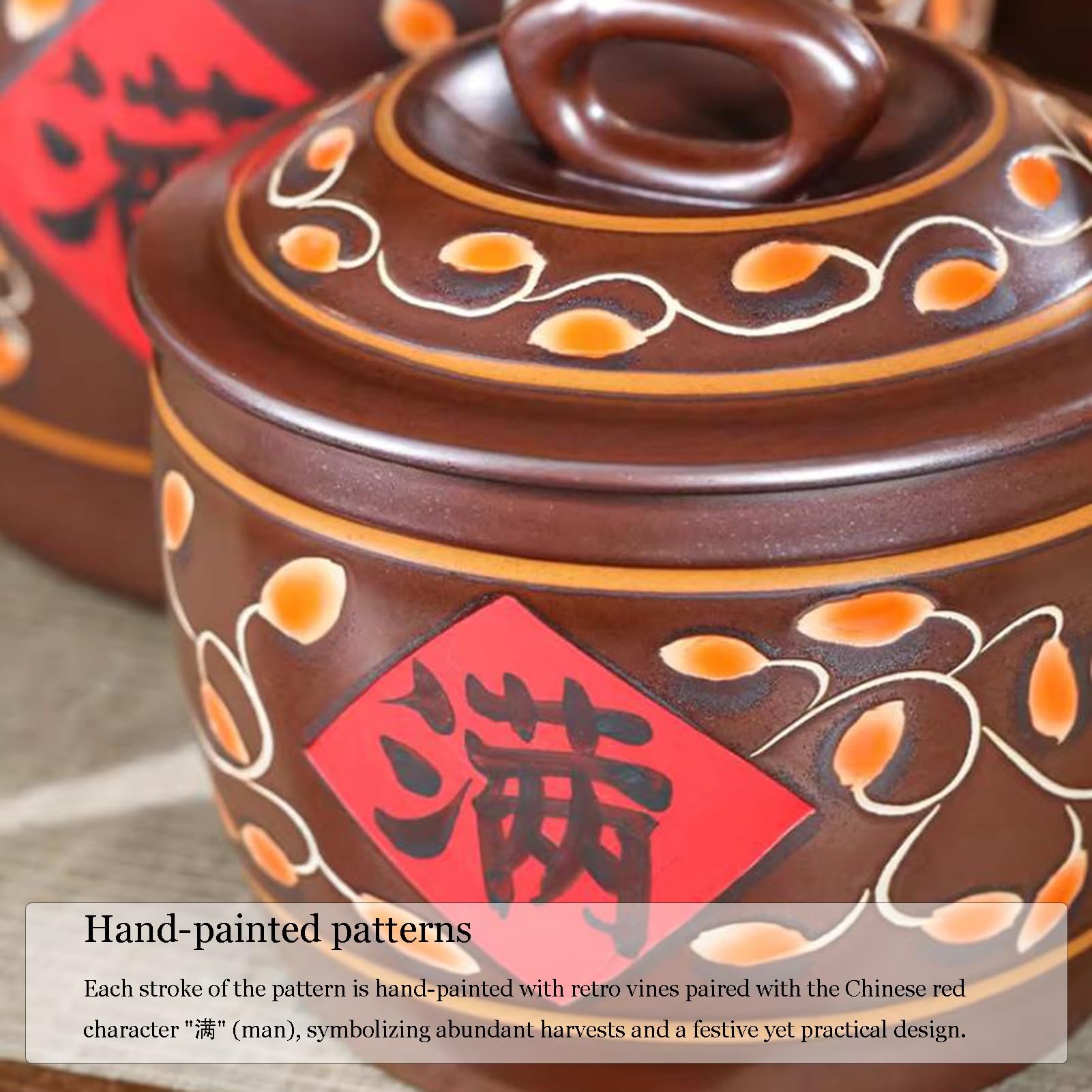 Ceramiczny pojemnik na ryż z pokrywką, pojemnik do przechowywania ziarna 5 kg, organizacja spiżarni kuchennej na makaron ryżowy, przekąski, dozownik karmy dla zwierząt domowych