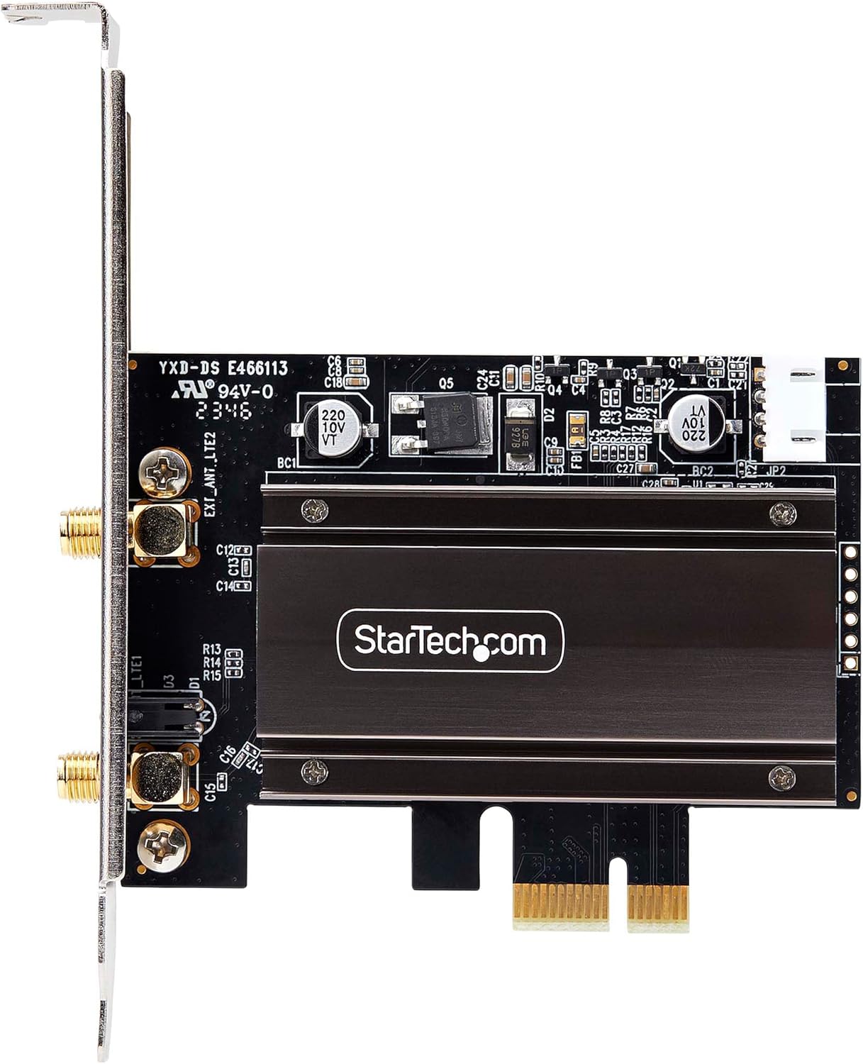 StarTech.com Wi-Fi 6E PCIe Network Card, Bluetooth 5.3, Magnetic Antenna Base, Tri-Band 802.11ax, AX5400 NIC, Windows/Linux