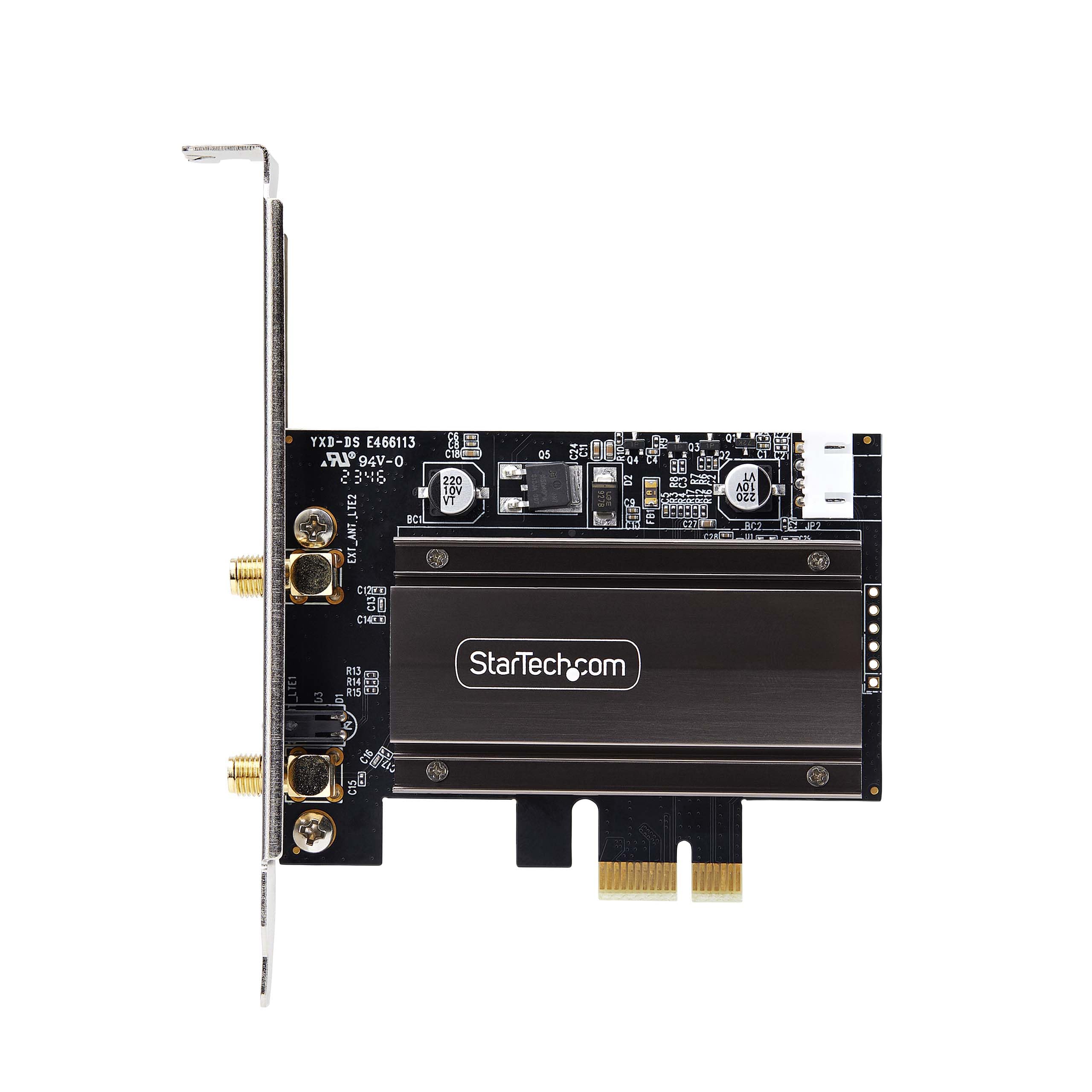 StarTech.COM Carte réseau Wi-FI 6E PCIe, Bluetooth 5.3, Base d'antenne magnétique, Triple Bande 802.11ax, AX5400 NIC, Windows/Linux