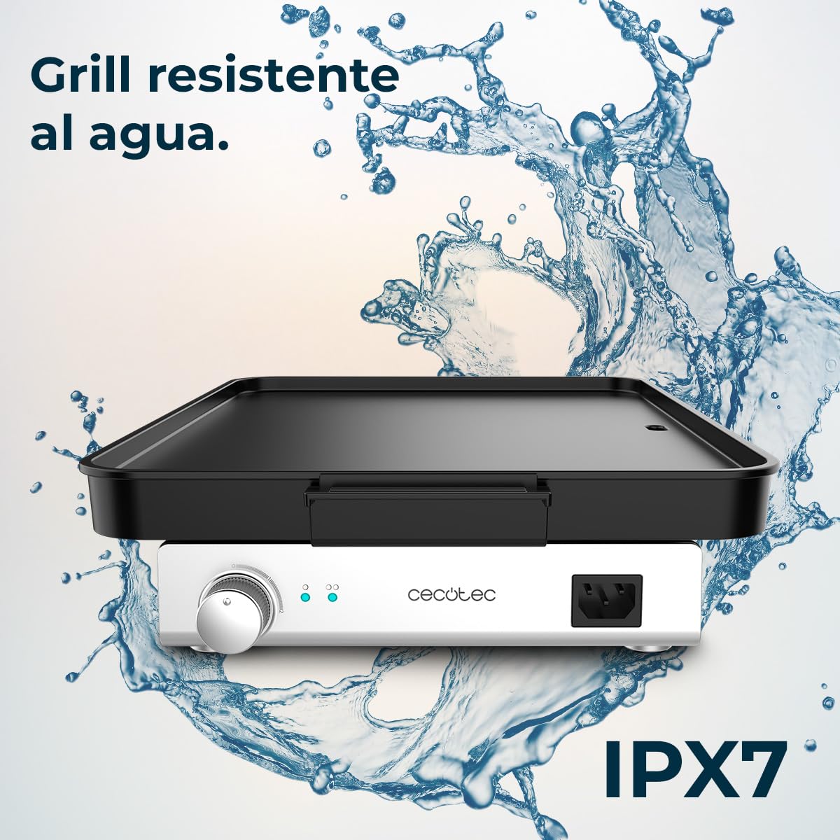 Cecotec Plancha de Asar Eléctrica con Piezas Magnéticas Desmontables Magnet 1800. Plancha de Cocina Grill con 1800W, Aluminio Con Revestimiento De Teflón, Antiadherente, Apta Para Lavavajillas