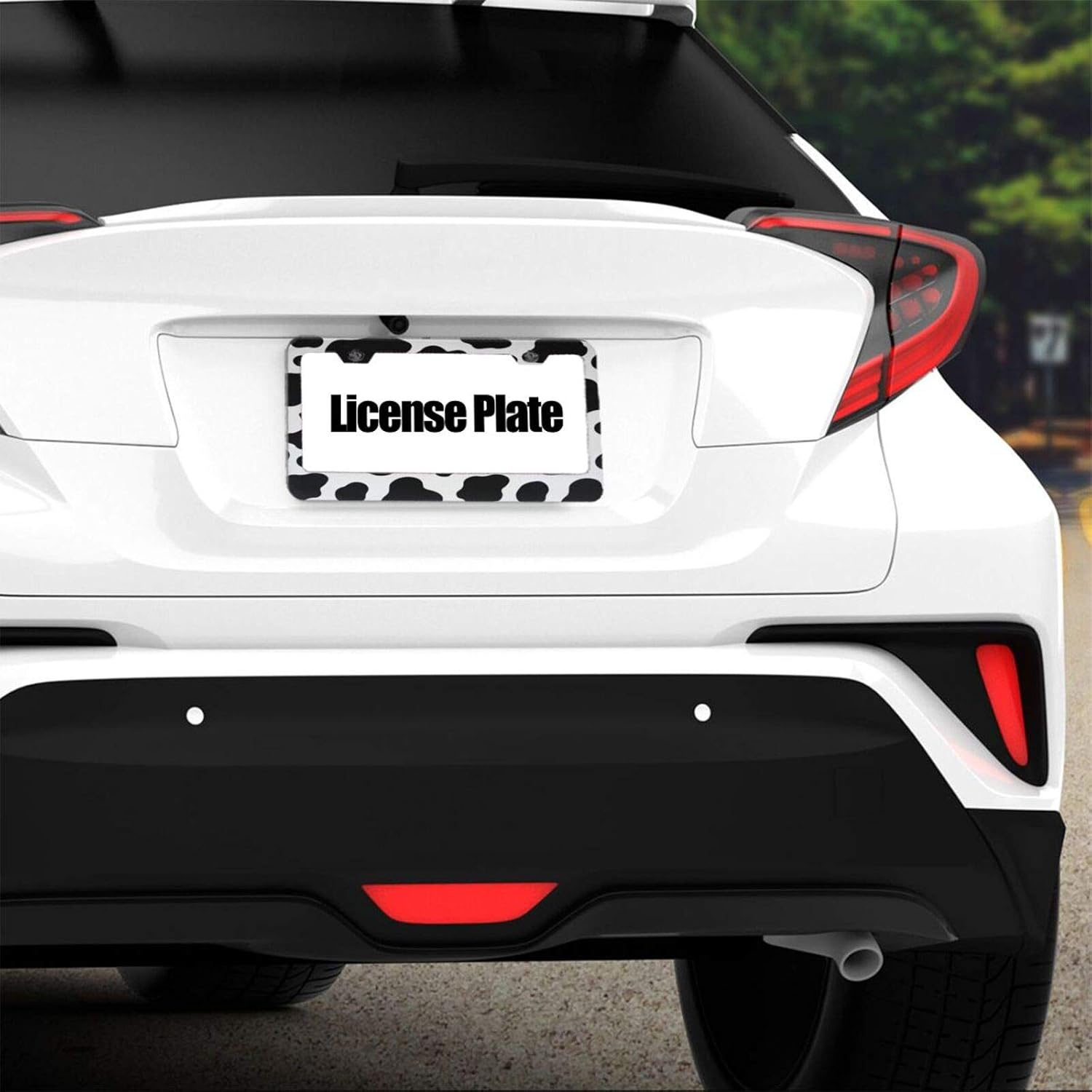 License Plate Frames Sunflower and Cow Bundle