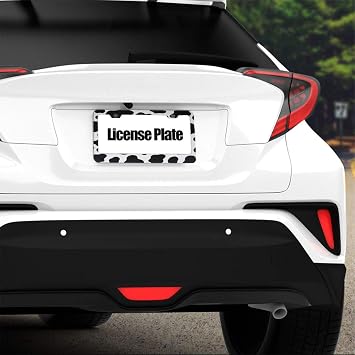 License Plate Frames Sunflower and Cow Bundle