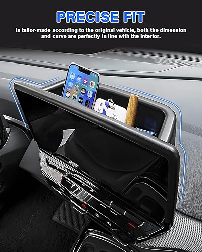 Miniatura 7 de Autorder Ajuste personalizado para organizador de consola central Volkswagen ID.4 VW ID4 2021 2022 2023, accesorios para consola central, bandeja de