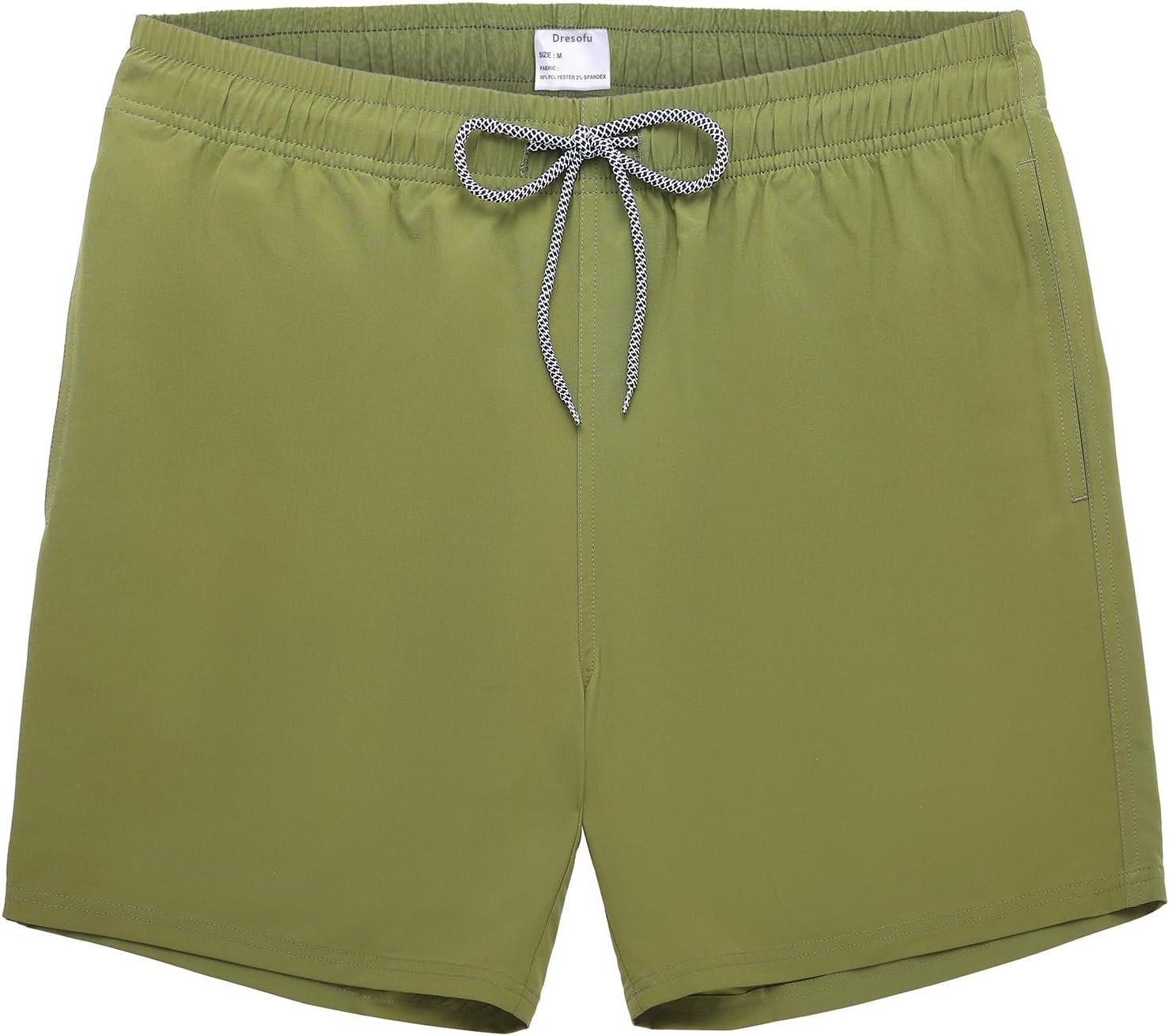 Dresofu Mens Swim Trunks Quick Dry Swim Shorts with Mesh Lining Funny Swimwear Bathing Suits