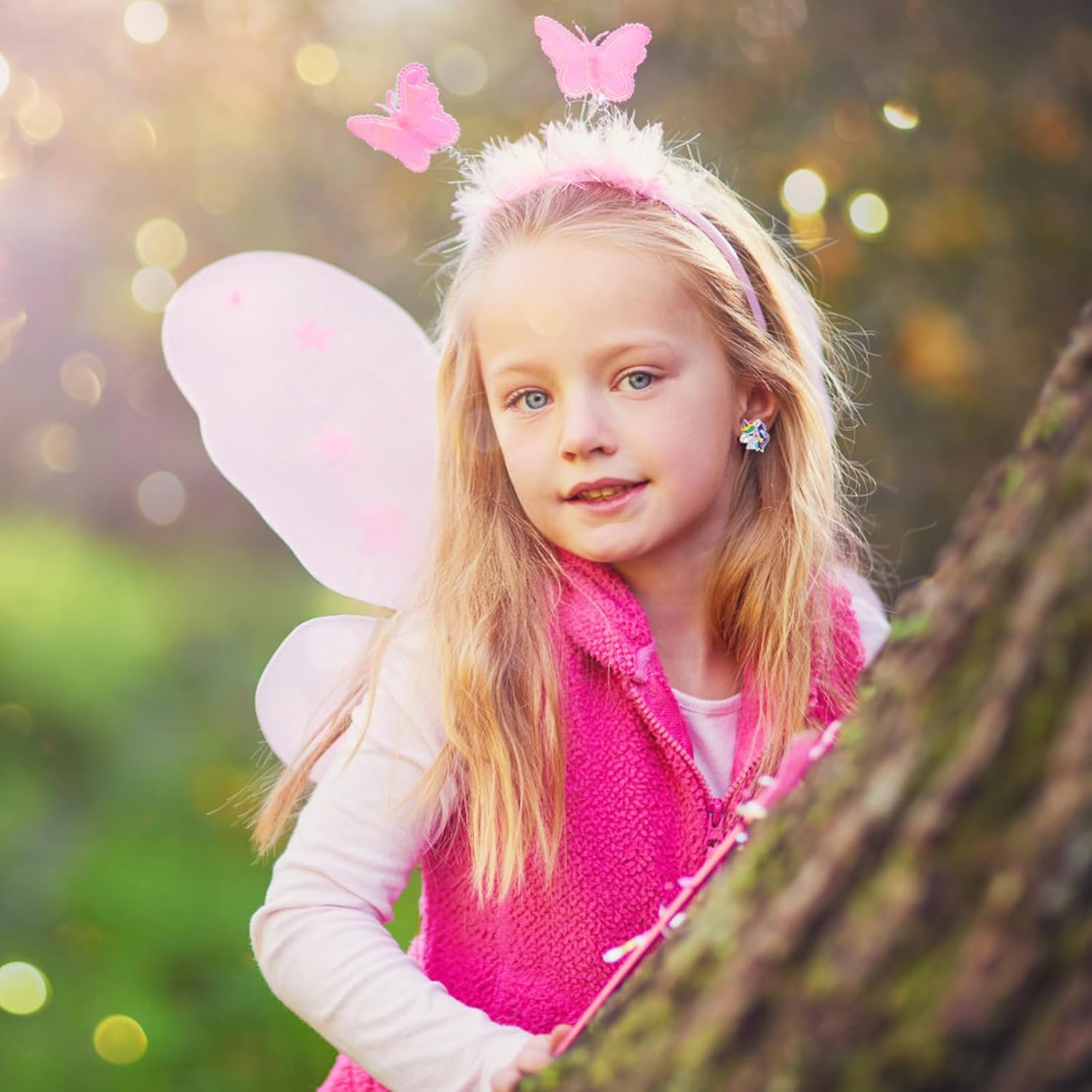 15 Pairs Clip on Earrings for Girls 4-6 10-12, Cute Kids Clip on Earrings for Teens Girls, Little Girl Toddler Earring Ages 5-7 8-12 Hypoallergenic - Image 4