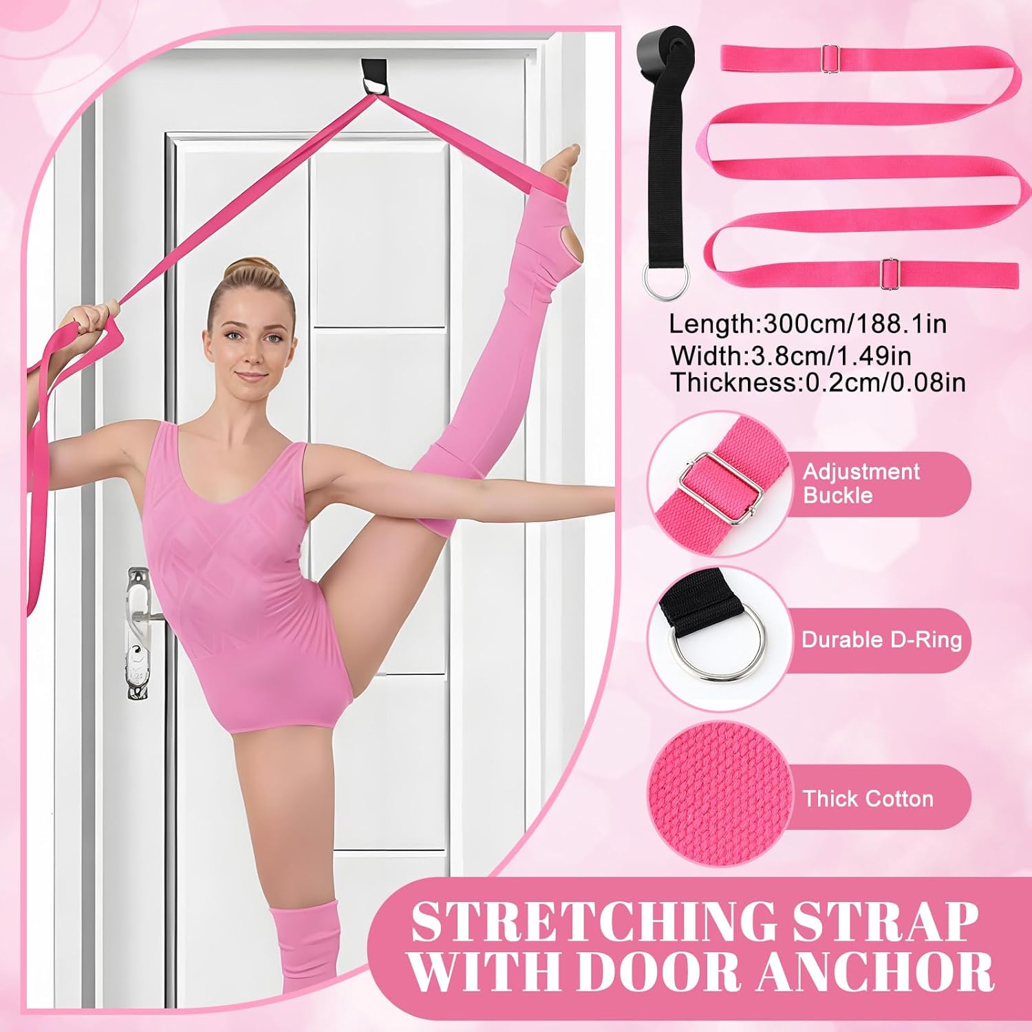 7pcs Cheer Flyer Training Set for Home Practice, Cheer Stand Kit with Balance Trainer, Stretch Strap, Rotating Board & Ankle Support, Safe Cheerleading Equipment for Beginners & Athletes