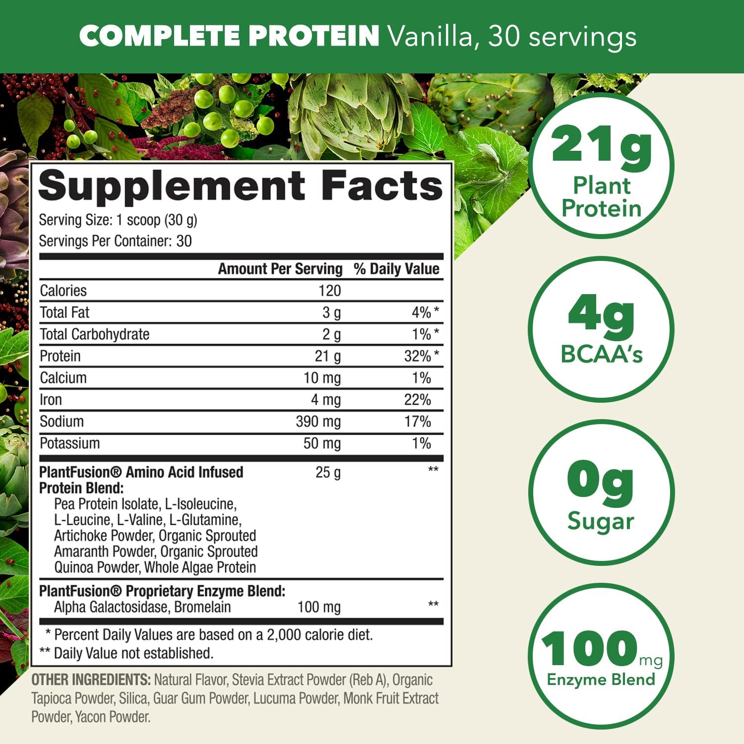 PlantFusion Complete Vegan Protein Powder - Plant Based Protein Powder with BCAAs, Digestive Enzymes and Pea Protein - Keto, Gluten Free, Soy Free, Non-Dairy, No Sugar, Non-GMO - Rich Chocolate 5 lb — Amazon image 22