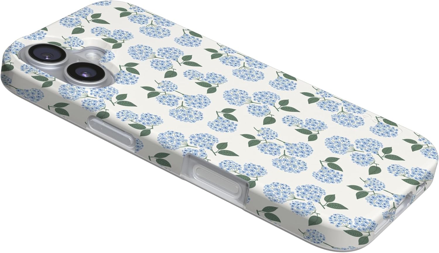 Casely iPhone 17 Case | Nantucket Cottage | Blue Hydrangea | Compatible with MagSafe | Classic Ultra Slim Design