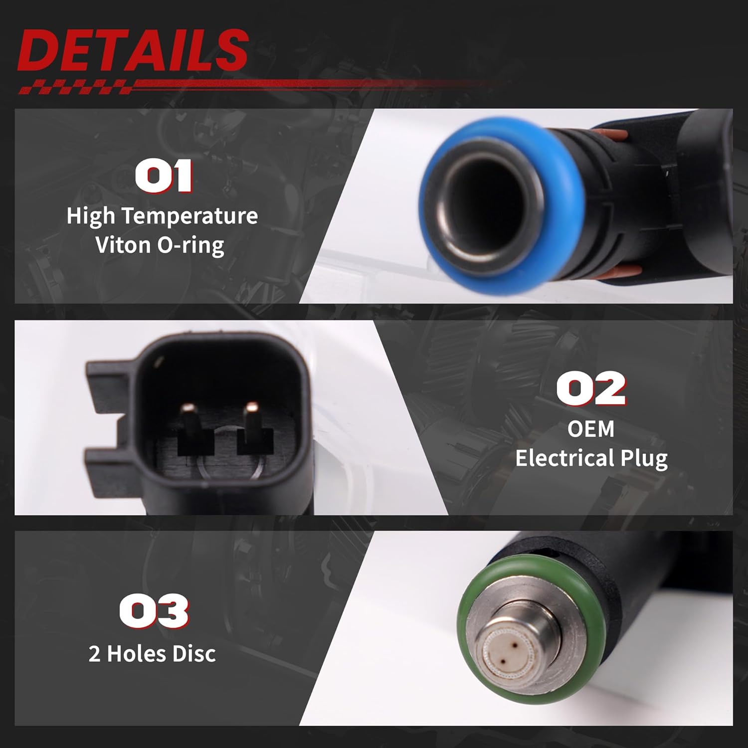 Fuel Injectors For-Lincoln Navigator Mark LT 05 06 07 5.4L V8, For-Ford F150 F250 F350 Super Duty Expedition 2005 2006 2007, Fuel Inyectores Replacement OE FJ817, 8pcs