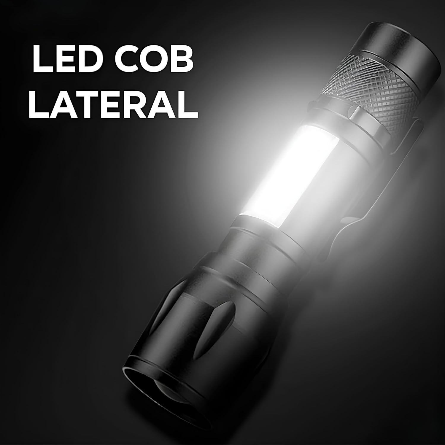 Lanterna Tática LED Recarregável USB – Potente, Zoom Ajustável, 3 Modos de Luz + COB Lateral, Resistente à Água – Ideal para Camping, Trilhas, Pesca e Emergências – Linha Premium Lanterna Tática LED Recarregável USB – Potente, Zoom Ajustável, 3 Modos de Luz + COB Lateral, Resistente à Água – Ideal para Camping, Trilhas, Pesca e Emergências – Linha Premium