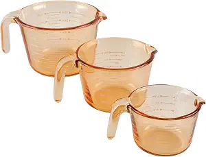 Glass Measuring Cups, Yellow