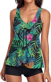 Swimsuit Women's Hamburg Shirt Swimsuit Tummy Control Suits Two Print with Boy Shorts Suits for Women Swimming Women Piece Swimsuits Top Swimwear Tankinis Set Long Polo Shirts
