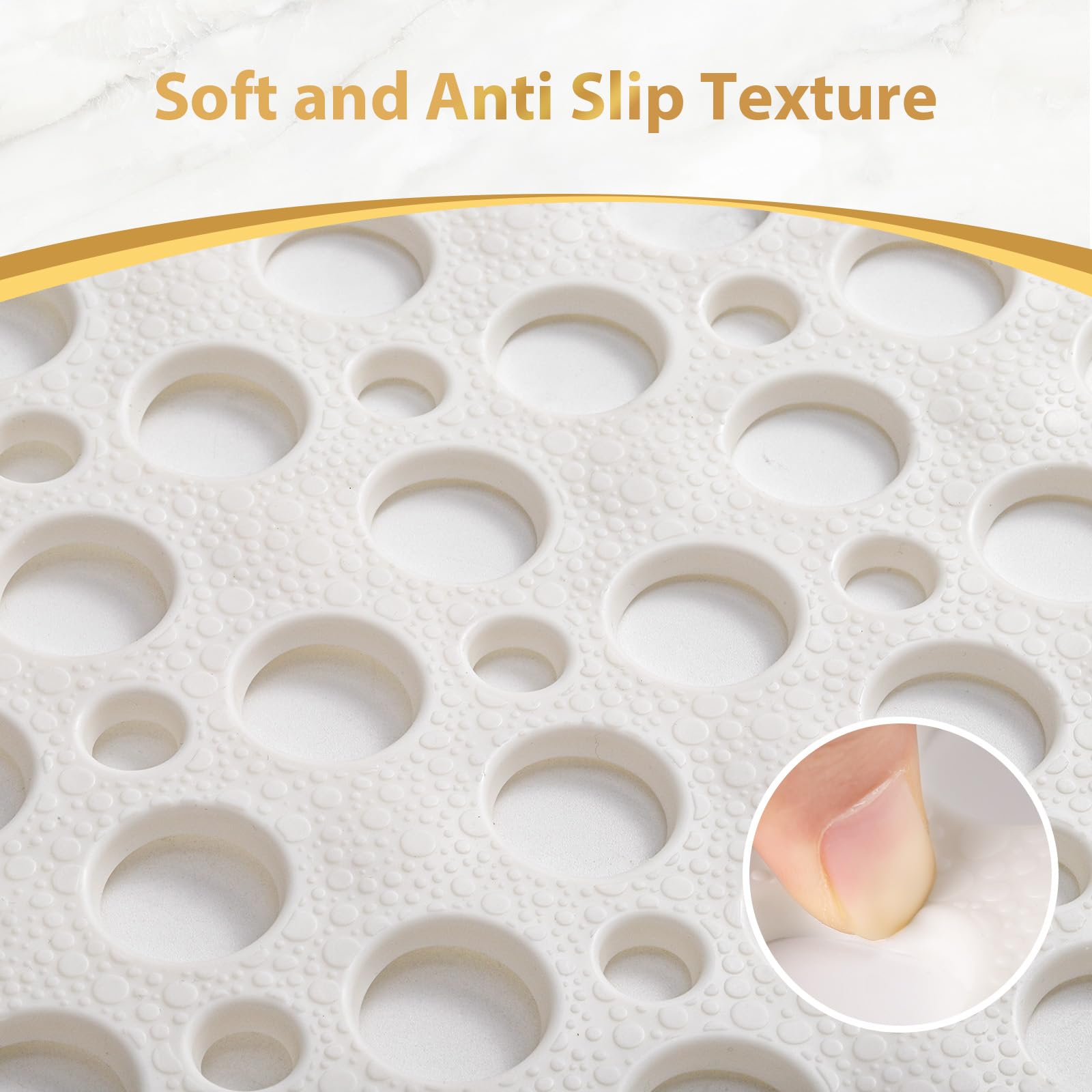 XIYUNTE Bath Mat Non Slip Anti Mould - Image 3