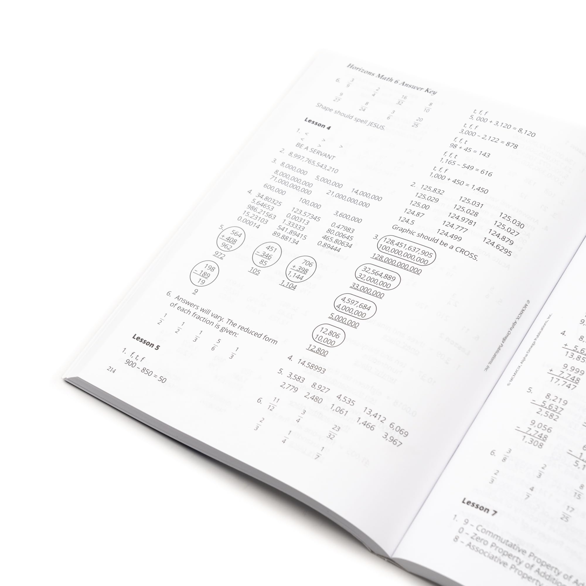 Horizons Mathematics, Grade 6, Teacher's Edition