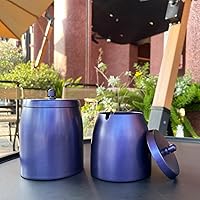 Vista 6 de Cenicero, Cenicero Grande para Exteriores con Tapa, Cenicero para Patio Exterior, de Acero Inoxidable, Resistente al Viento, Sin Humo, para Balcón