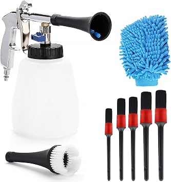 CPROSP Tornado Black Car Cleaning Gun, High Pressure Car Cleaning Gun Jet Cleaner Interior