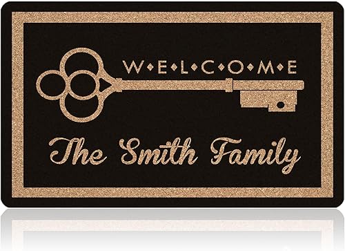 Tapete personalizado de bienvenida al aire libre para puerta delantera, tapetes personalizados para puerta al aire libre para la entrada del hogar,